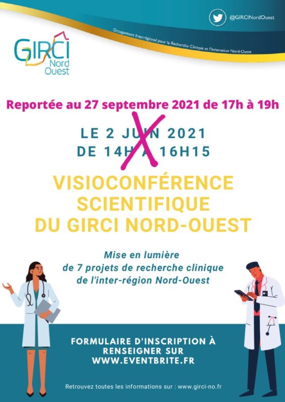 Visioconférence Scientifique du GIRCI Nord Ouest 27 septembre 2021