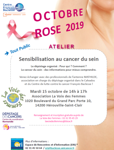Octobre Rose 2019 Atelier Sensibilisation Au Depistage Du Cancer Du