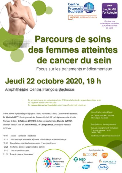 Les Jeudis De Loncologie Parcours De Soins Des Femmes Atteintes De Cancer Du Sein Onconormandie